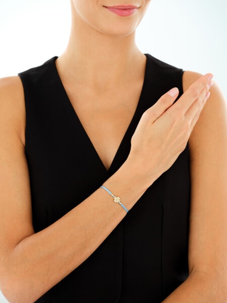 Gold-Plated Silver Bracelet with Cubic Zirconia