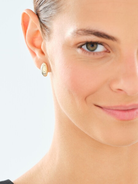 9 K Yellow Gold Earrings 
