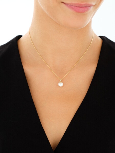 14 K Rhodium-Plated Yellow Gold Pendant  - fineness 14 K