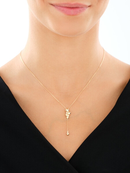 14 K Yellow Gold Necklace with Diamonds - 0,03 ct - fineness 14 K