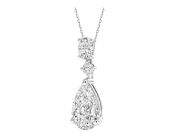 Zawieszka z białego złoto z diamentami laboratoryjnymi - 1,82 ct - próba 585