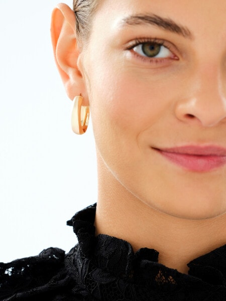 9 K Yellow Gold Earrings 