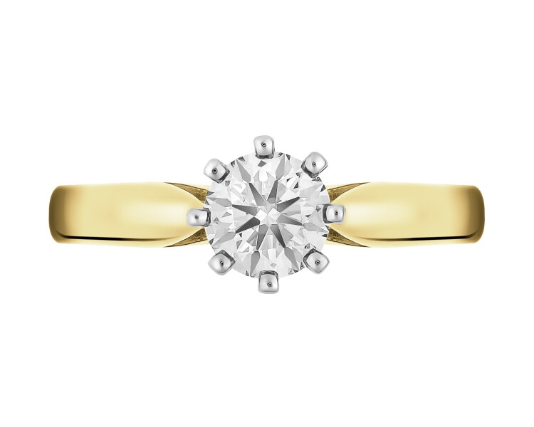 585  Ring with Diamond - 0,70 ct - fineness 750