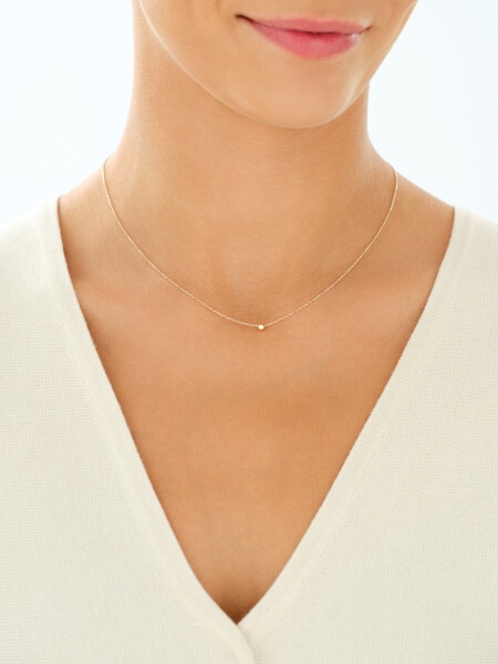 9 K Yellow Gold Necklace 