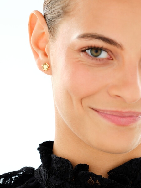 Gold-Plated Silver Earrings 
