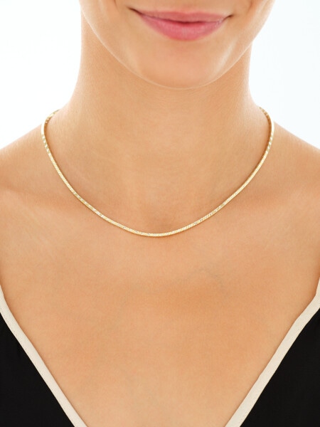 Rhodium-Plated Silver, Gold-Plated Silver Necklace 