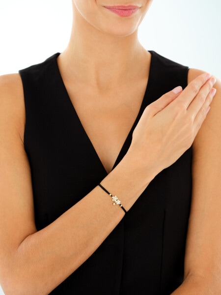 Gold-Plated Silver Bracelet with Cubic Zirconia