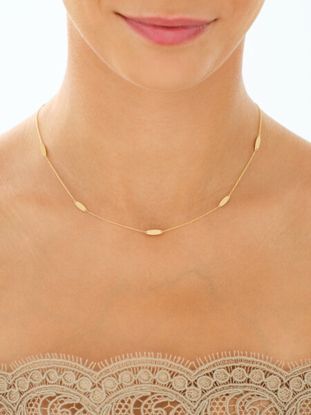 9 K Yellow Gold Necklace 