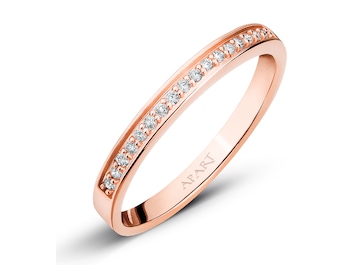 Rose gold ring with brilliants 0,10 ct - fineness 14 K></noscript>
                    </a>
                </div>
                <div class=