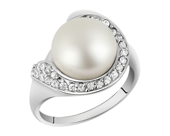 Pierścionek srebrny z perłą i cyrkoniami></noscript>
                    </a>
                </div>
                <div class=