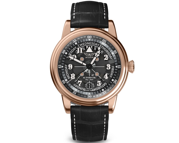Aviator Douglas  Day Date Meca 41
