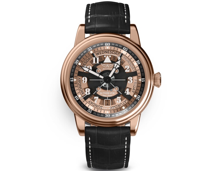 Aviator Douglas  Day Date Meca 41