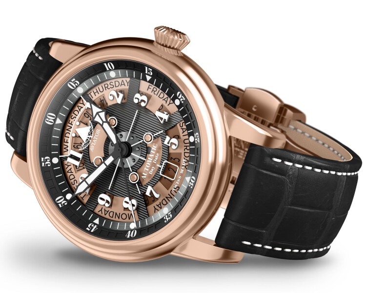 Aviator Douglas  Day Date Meca 41