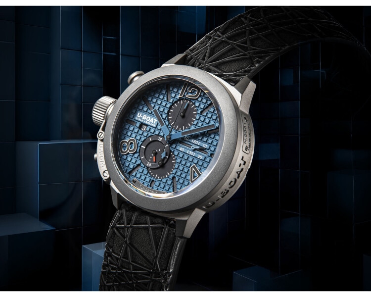 U-Boat Classico 45 mm Titanium Tungsteno Blue