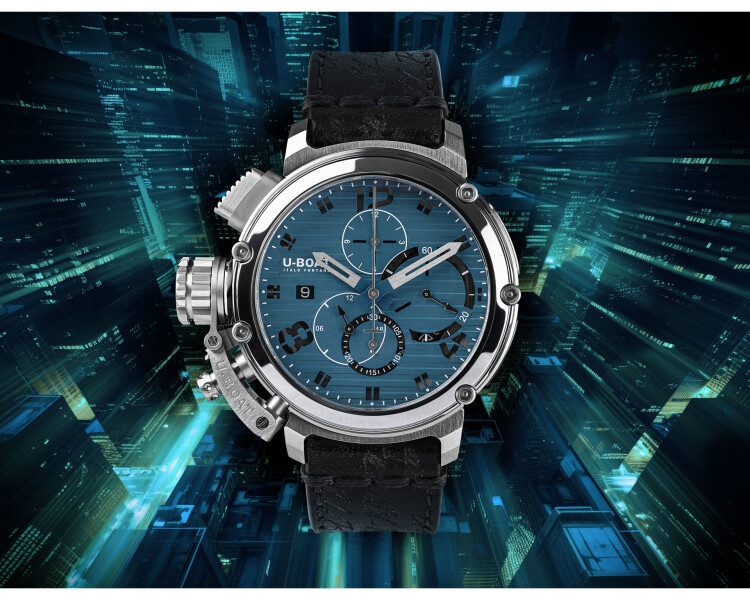 U-Boat Chimera 46 mm Chrono Blue