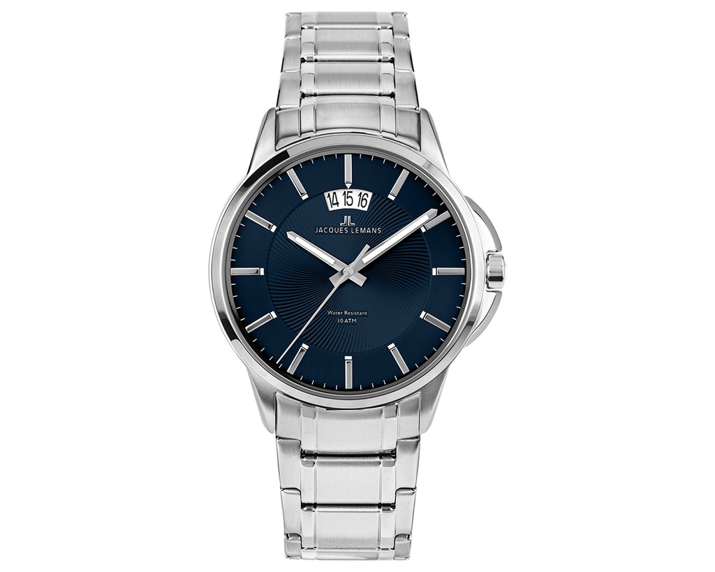 Jacques Lemans Sydney 1-1540A - Orologio Uomo Classico Al Quarzo, Impermeabile 10 Bar