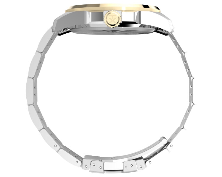 Timex Essex Day and Date 45mm Stainless Steel Bracelet Watch