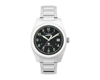 Timex Expedition® Capstone Automatic 39mm Stainless Steel Bracelet Watch