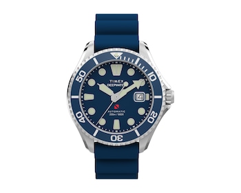Timex Deepwater Meridian 200 Automatic 44mm Synthetic Rubber Strap Watch