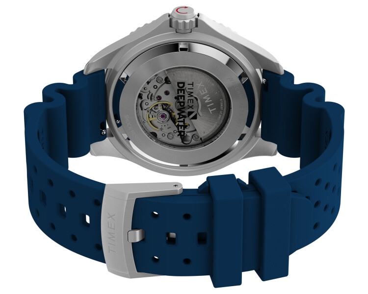 Timex Deepwater Meridian 200 Automatic 44mm Synthetic Rubber Strap Watch