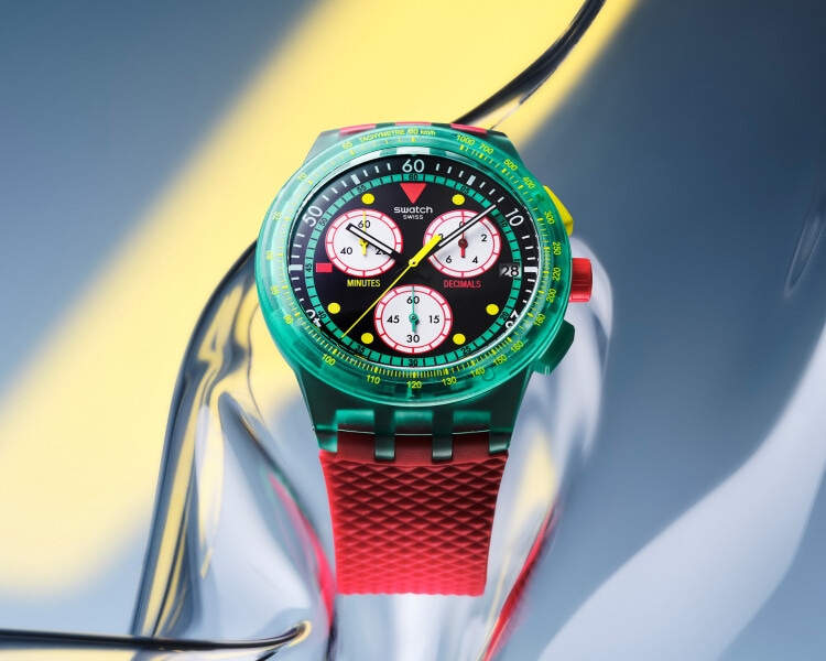 Swatch Neon Emerald Chrono